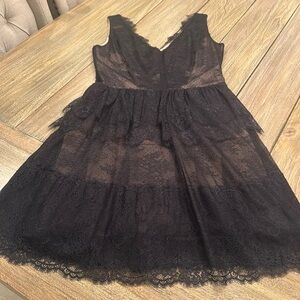 BCBG lace black dress